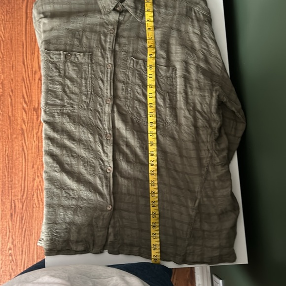 Moss green Max Studio button down shirt - Picture 6 of 7